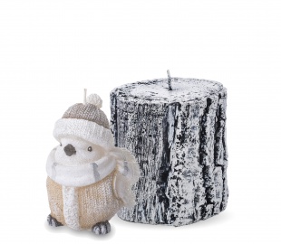 Свечи Рождество -  фигурки, яблоки